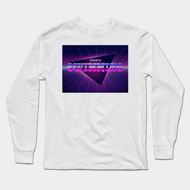 Swimming Long Sleeve T-Shirt by Shop Ovov